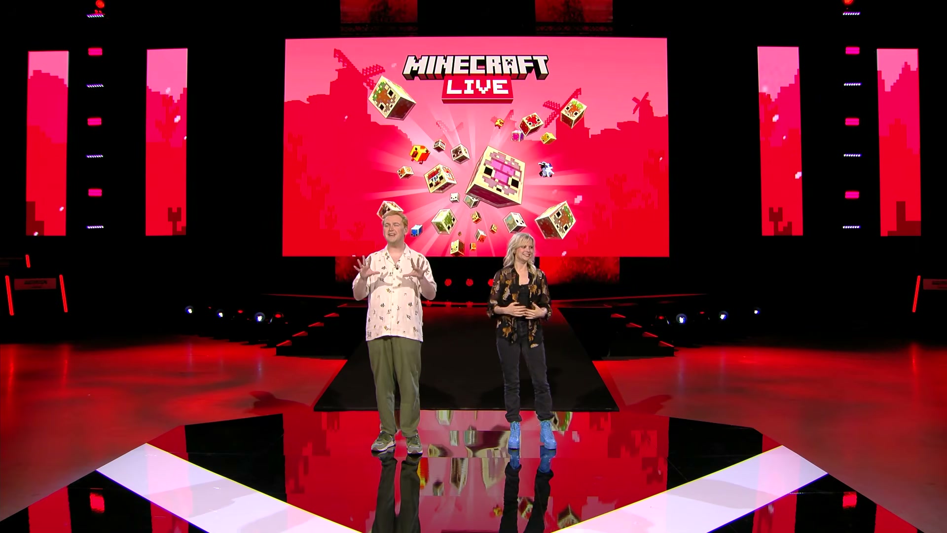 Minecraft LIVE TwitchCon 2026 放送の様子