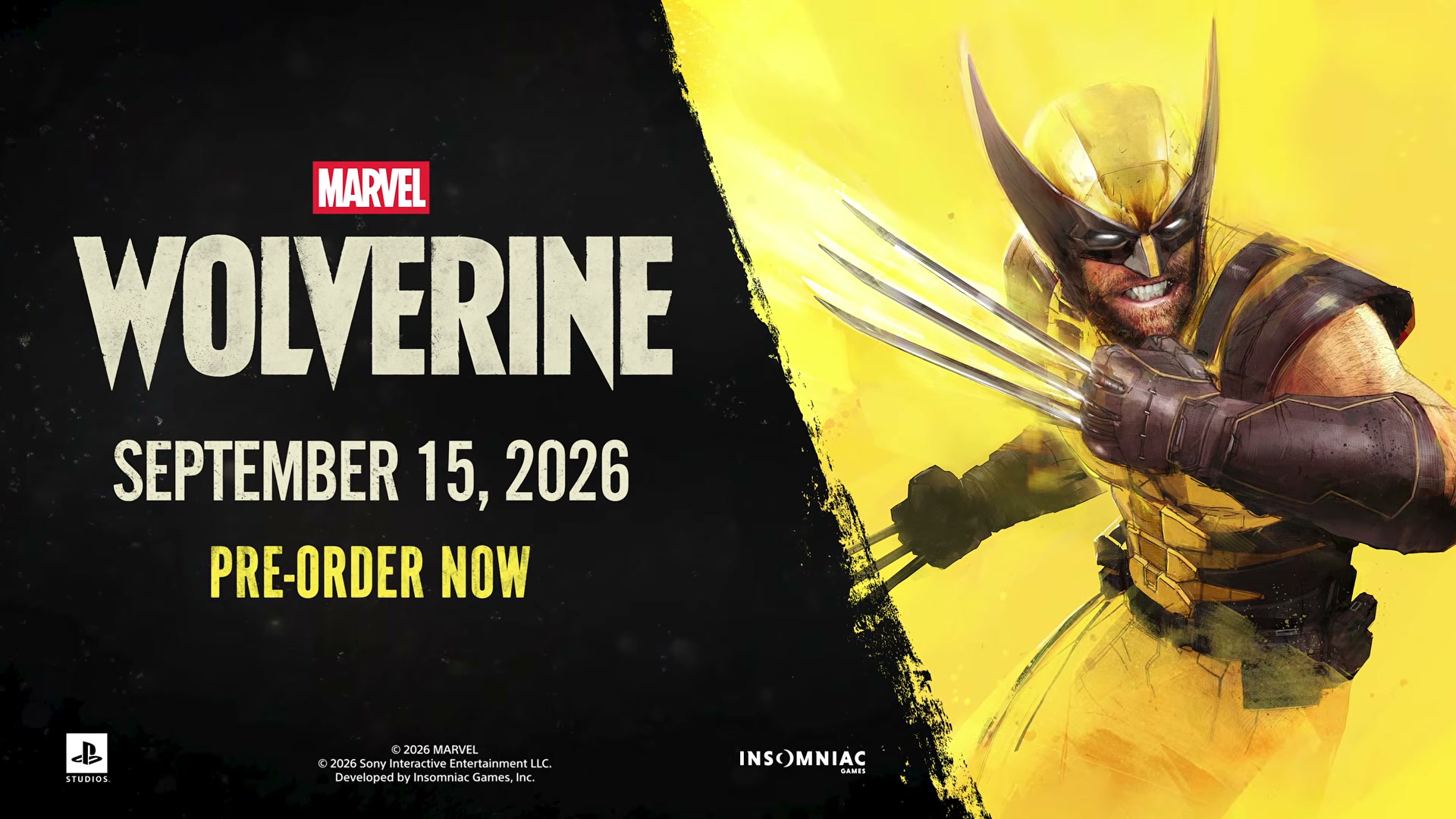 Marvel's Wolverine 発売日告知シーン