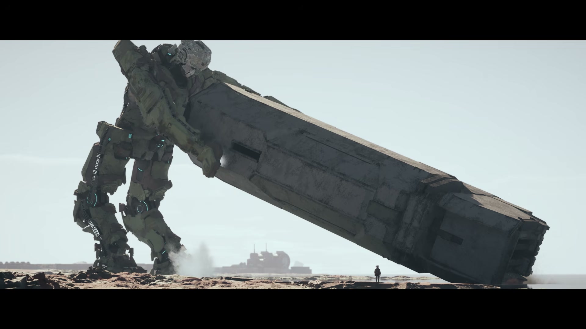 gen ATLAS 巨大ロボットと主人公の共闘シーン