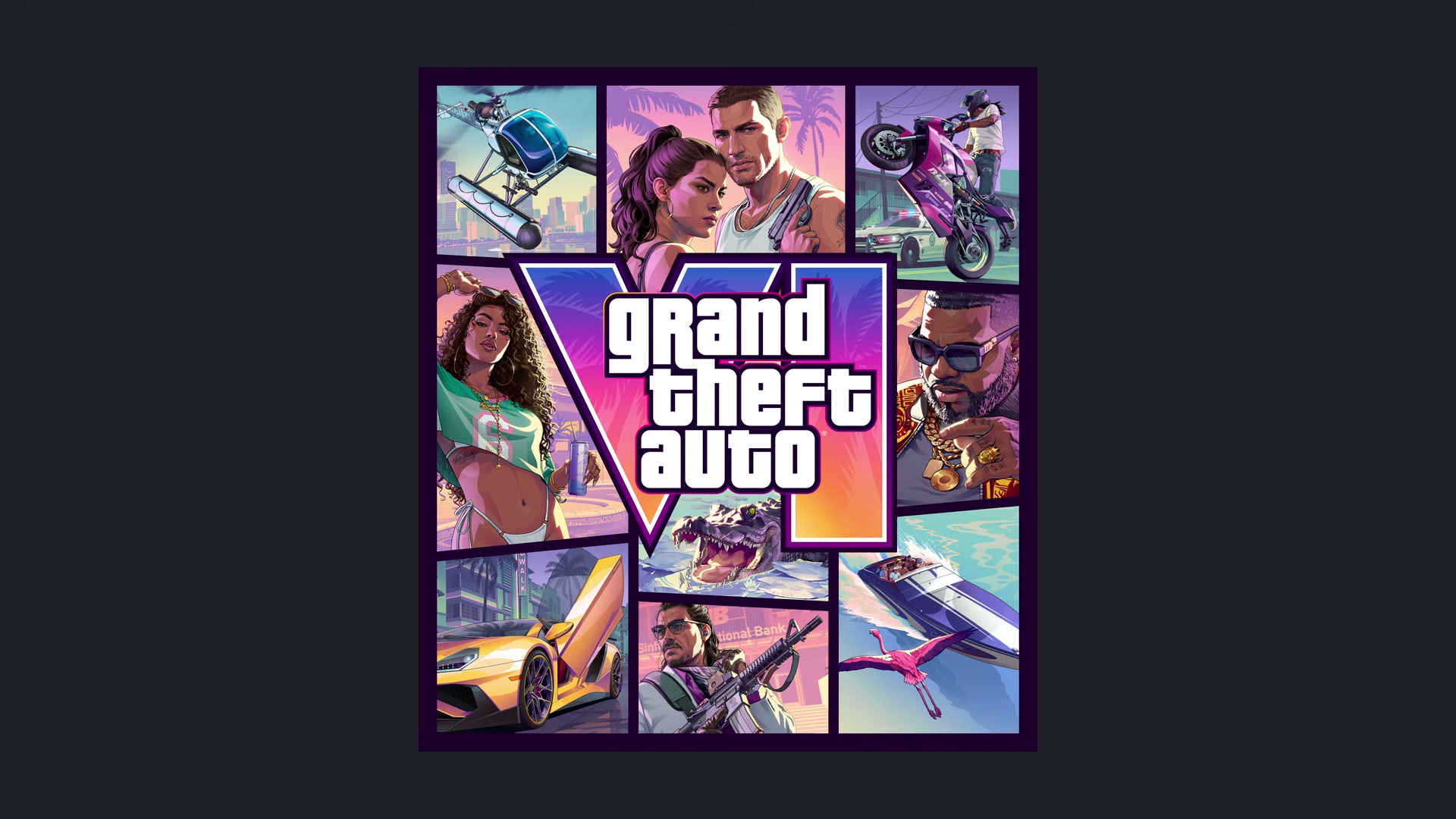 GTA6 カバーアート発表シーン