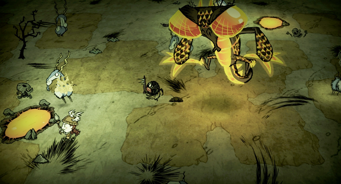 『Don't Starve Together』協力プレイのゲーム画面
