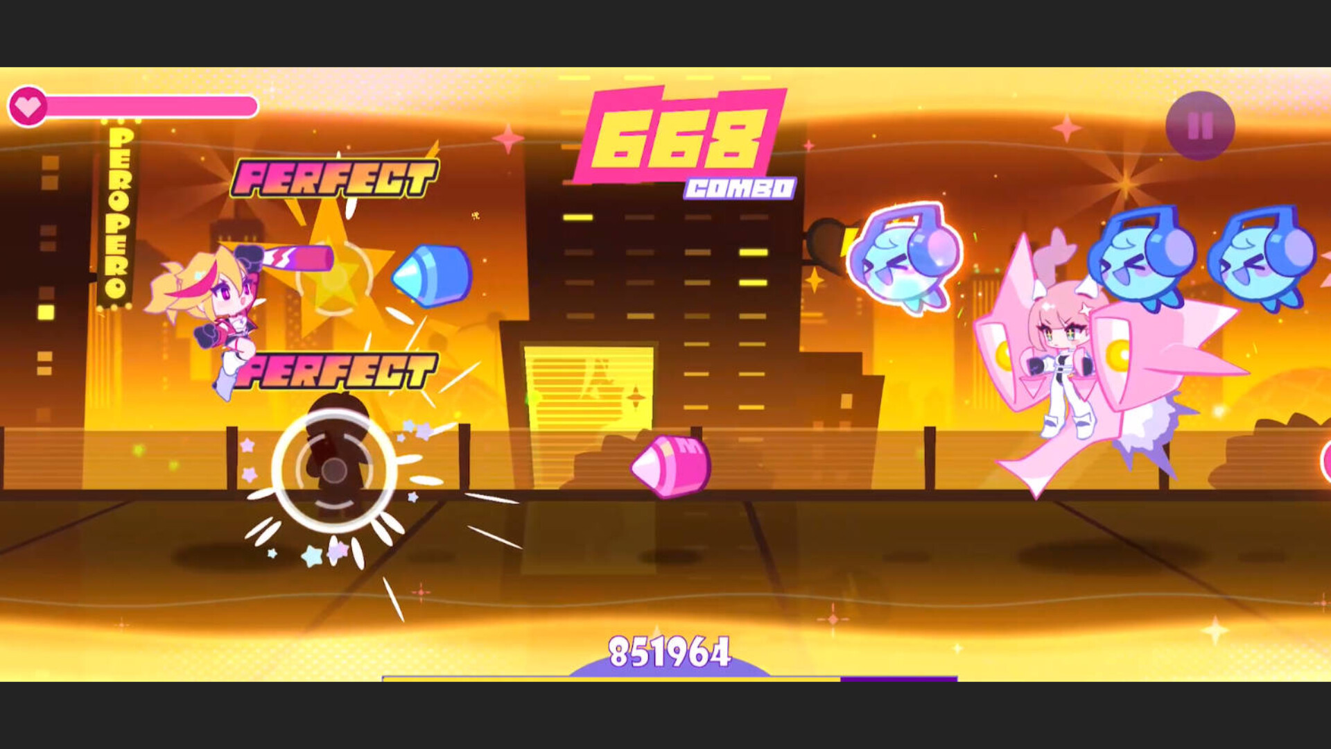 Muse Dash 2 のゲームプレイ画面