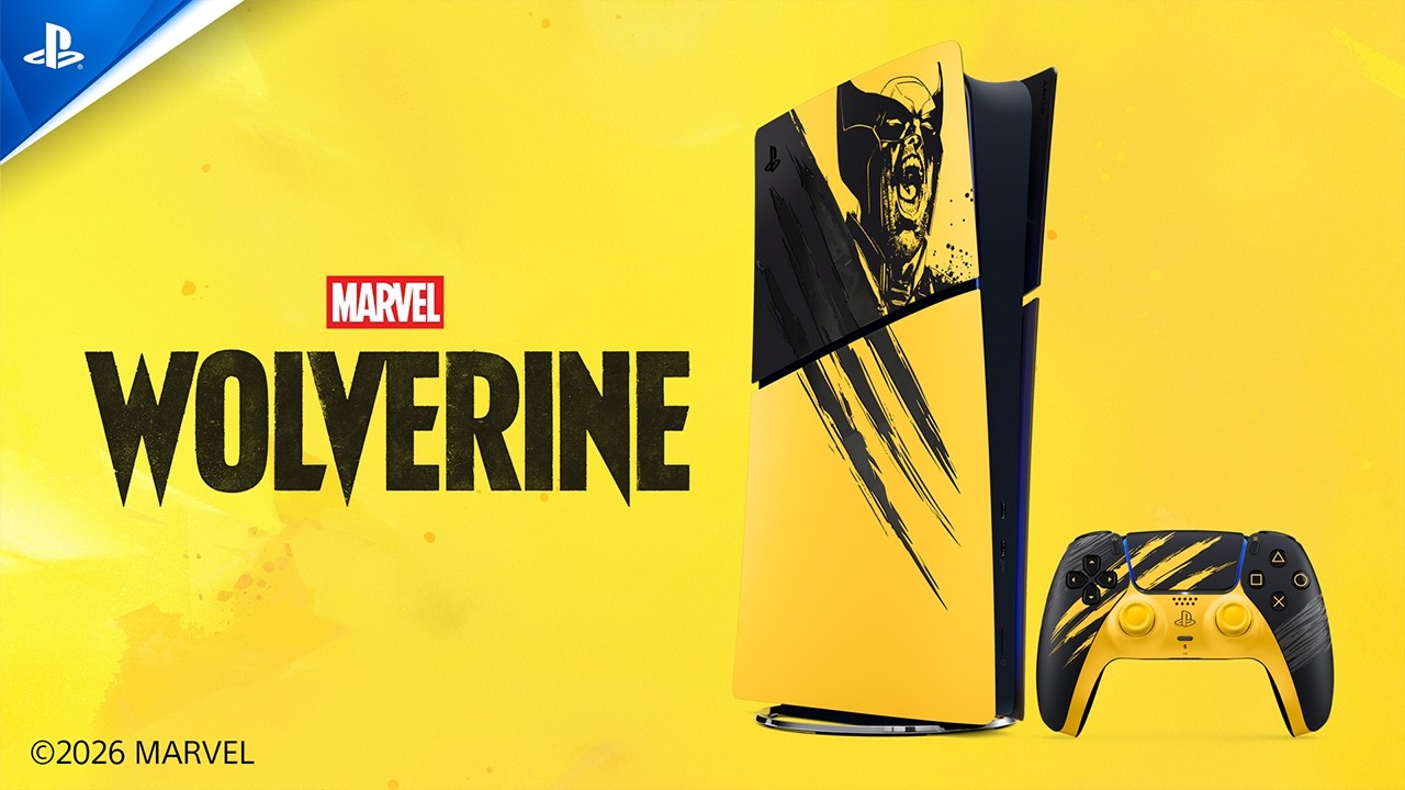 『Marvel’s Wolverine』仕様のPS5が9月15日に数量限定発売。爪痕が本体を切り裂くバトルイエロー、DualSenseと本体カバーも同時展開で8月19日予約開始
